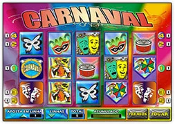 Carnaval - Este jogo é simplismente incrível, com as figuras e a energia do carnaval contém 5 linhas que podem receber apostas de até 10 para cada. Faça suas jogadas, que com esse jogo com certeza vai dar samba.