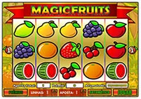 Magic Fruits com sua salada de frutas pode ser a máquina que vai te fazer levar vários prêmios. Possui cinco linhas e por jogada pode ser apostado até dez créditos para cada.