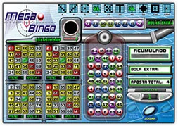 Jogo Mega Bingo - É um dos nossos jogos, e tem todo um design e som de uma missão secreta, são lançadas 44 bolas, contendo oito bolas extras. Desafie sua sorte e complete essa missão. Se divertindo e ganhando prêmios.